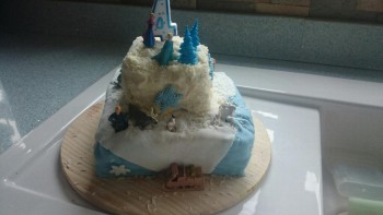 Ta da...check out the sunken Olaf